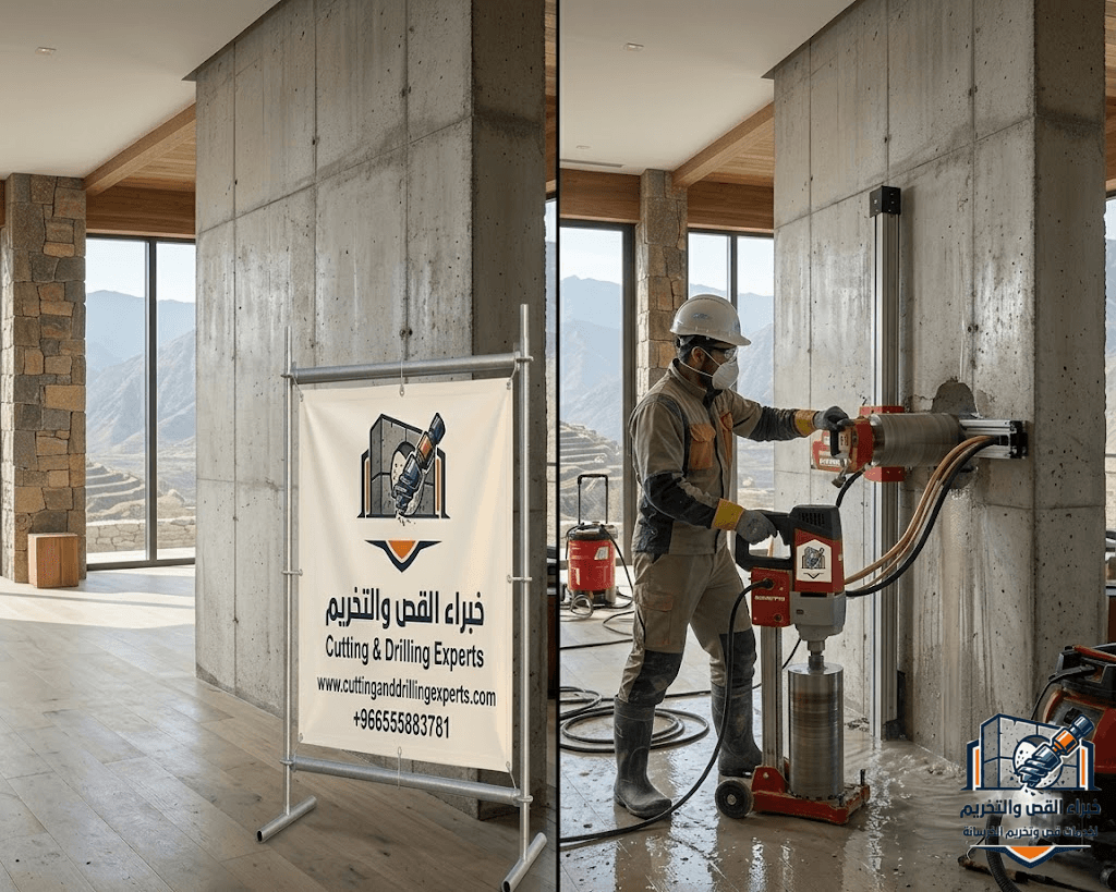   تخريم خرسانة بالطائف | خصم 41% على فتح الكور الخرساني بأجهزة ماسية | خبراء القص والتخريم | 0565883781    
