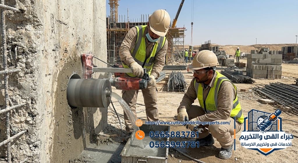 فتح كور بالقنفذة | فتح الكور والفتحات الخرسانية | خصم 15% | خبراء القص والتخريم