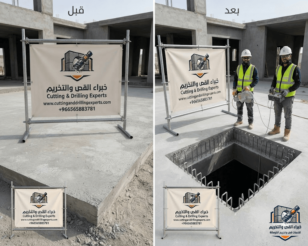     فتحات مصاعد برابغ | خصم خاص | خبراء القص والتخريم  