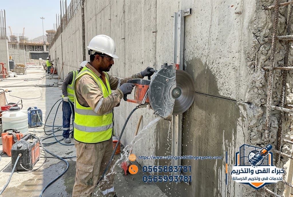 قص خرسانة بالمنشار الماسي مكة المكرمة | وفر 7% | خبراء القص والتخريم