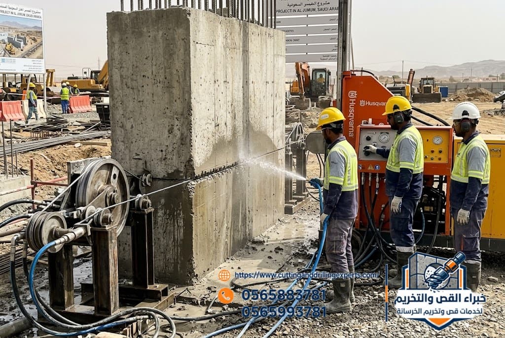 قص الخرسانة بالواير سوا بالجموم | وفر 8% | خبراء القص والتخريم