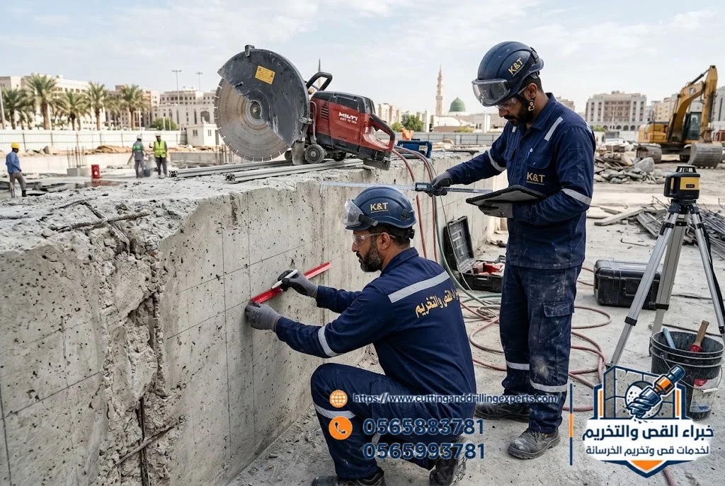قص خرسانة مسلحة بالمدينة المنورة بخصم 8%