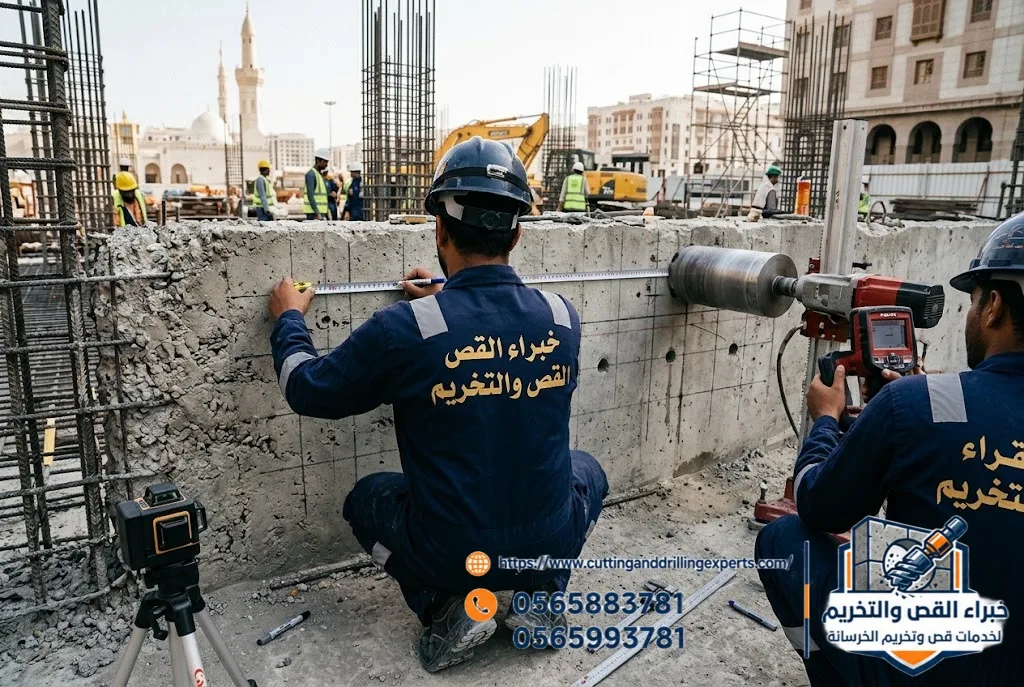 تخريم الخرسانة بالمدينة المنورة بخصم 8% | خبراء القص والتخريم