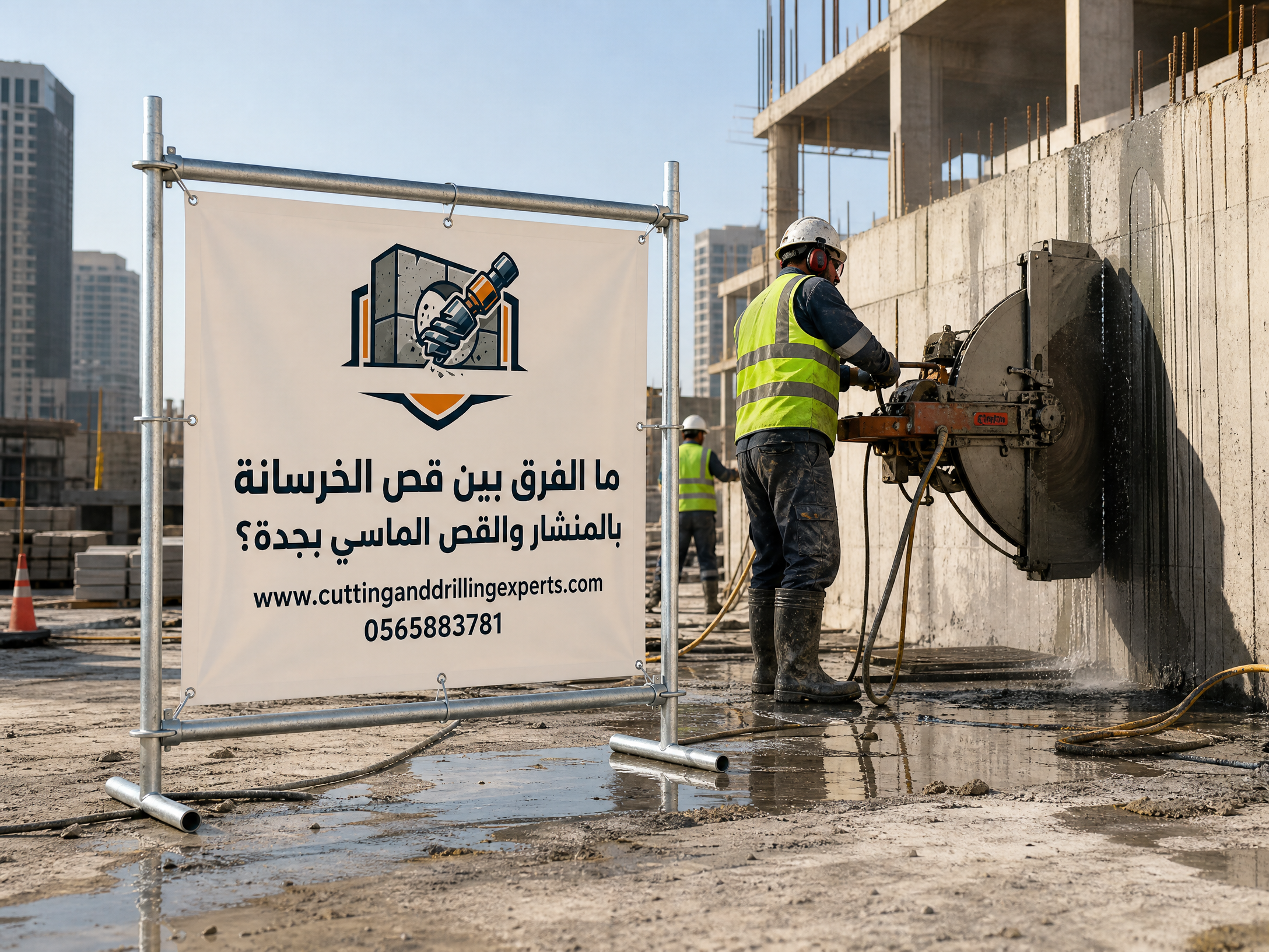 ما الفرق بين قص الخرسانة بالمنشار والقص الماسي بجدة؟ | خبراء القص والتخريم | 0565883781