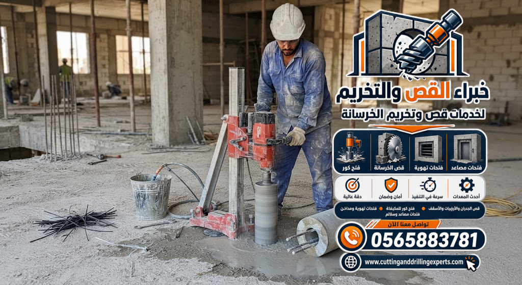 العوامل التي تحدد تكلفة قص وتخريم الخرسانة في جدة