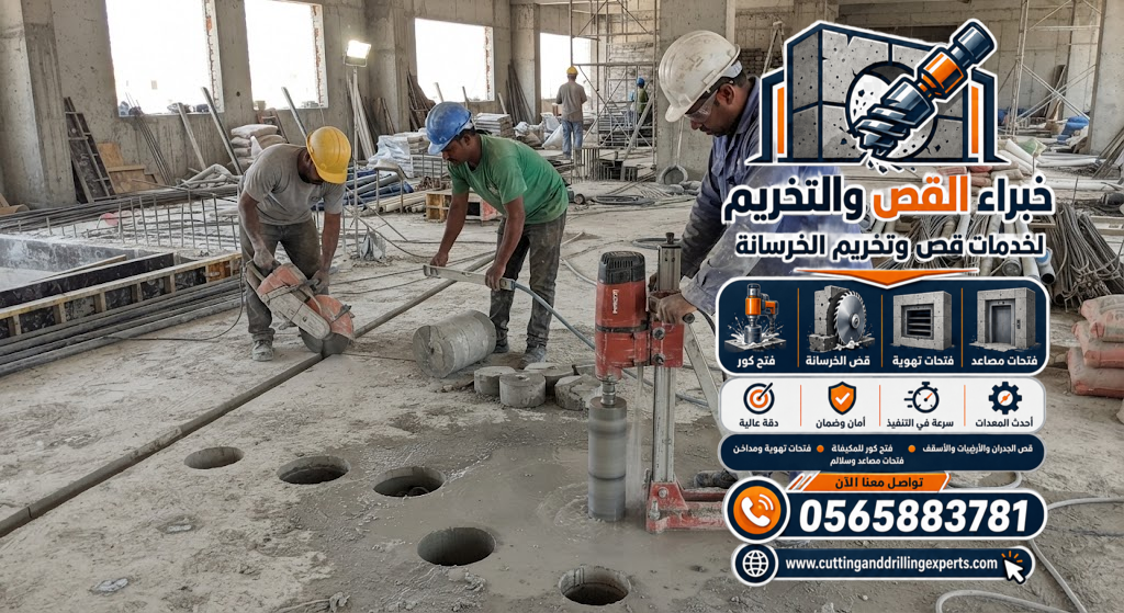 تكلفة فتح الكور وتخريم الخرسانة المسلحة في جدة
