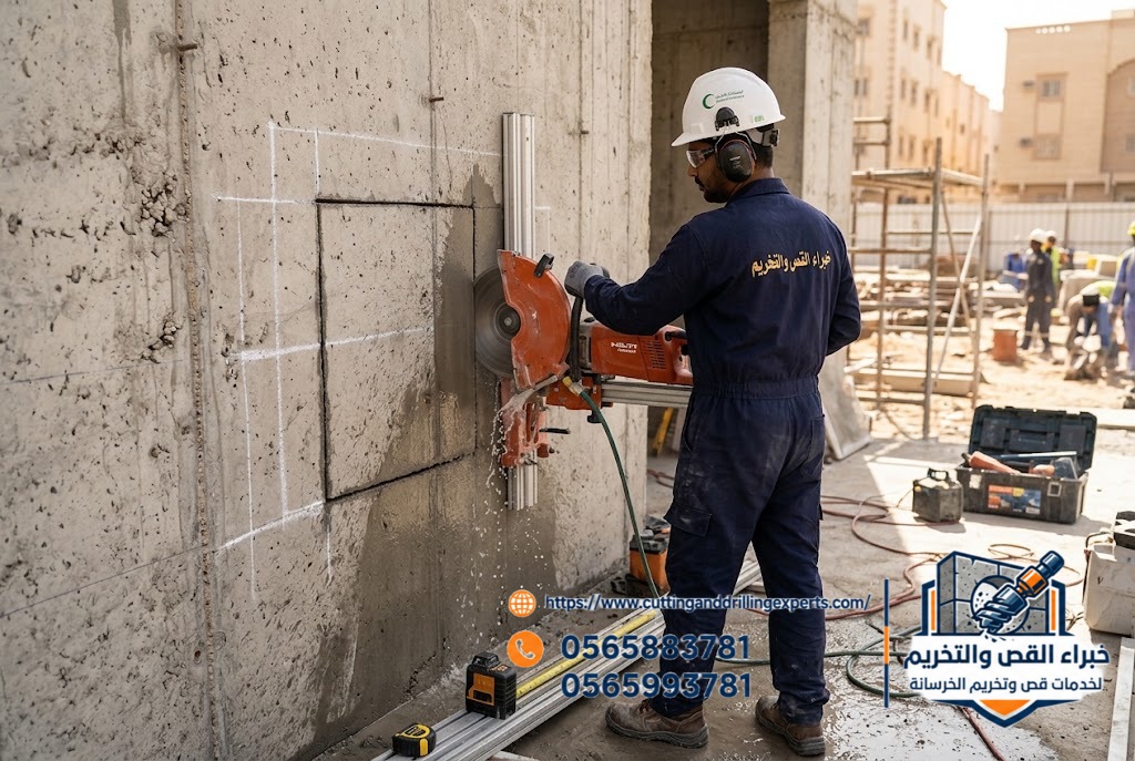 قص الفتحات الخرسانية بالمدينة المنورة