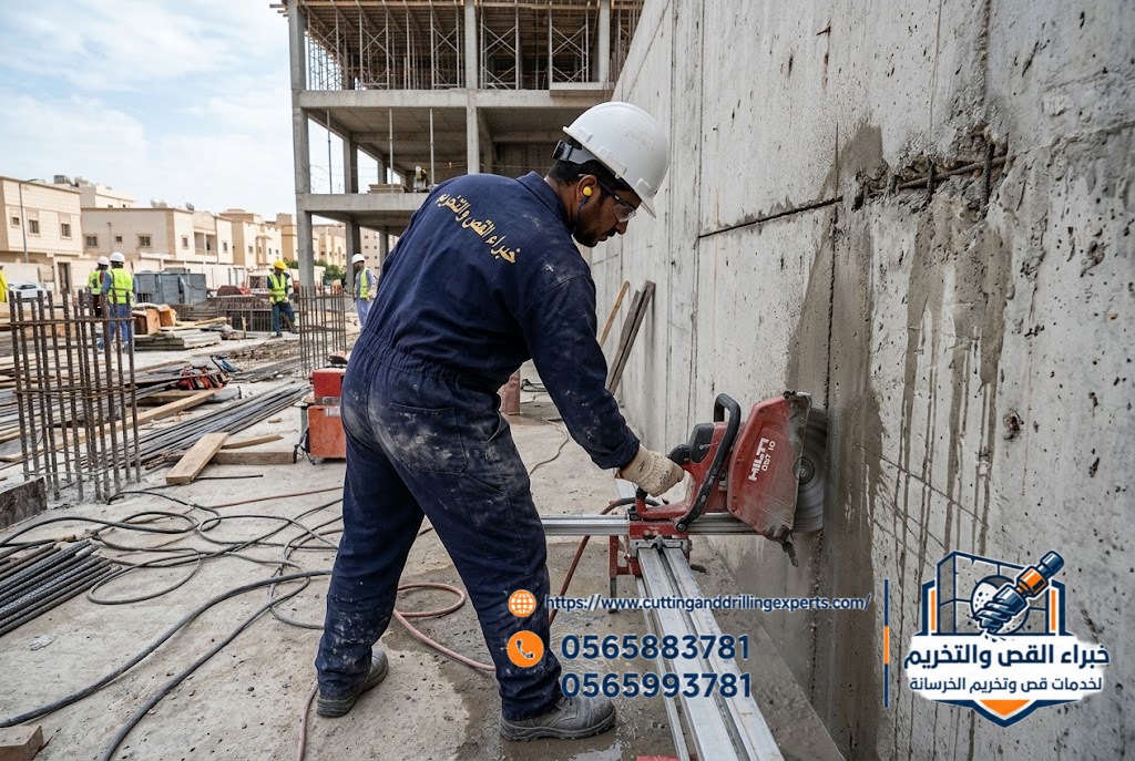 قص فتحات المصاعد الخرسانية في جدة الجديدة الاقتصادية (مدينة الملك عبدالله الاقتصادية) | خصم خاص وعرض مميز | خبراء القص والتخريم