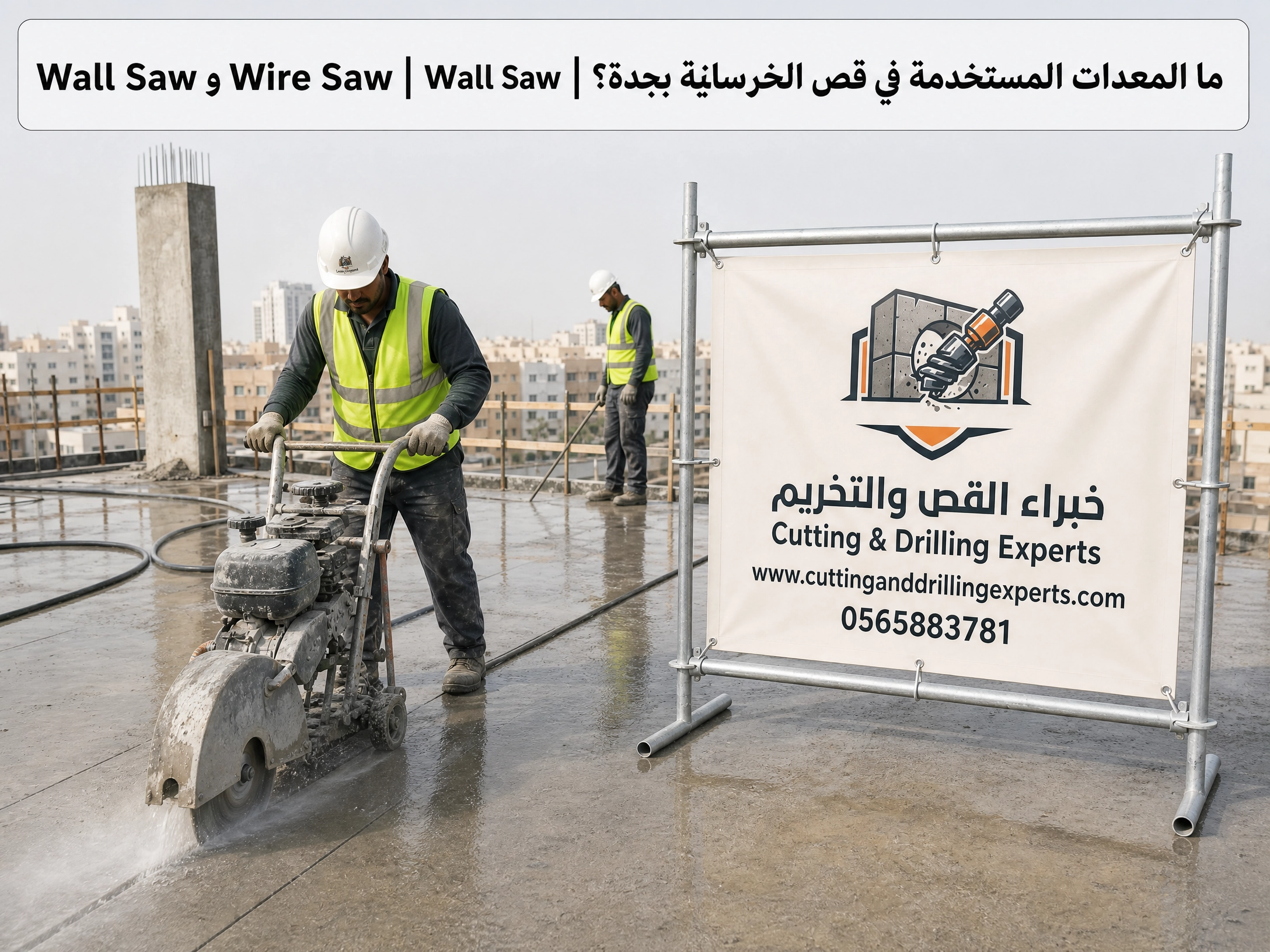 اختيار معدات القص الماسي المناسبة لتنفيذ أعمال قص الخرسانة المسلحة والجدران والأسقف والأرضيات في جدة