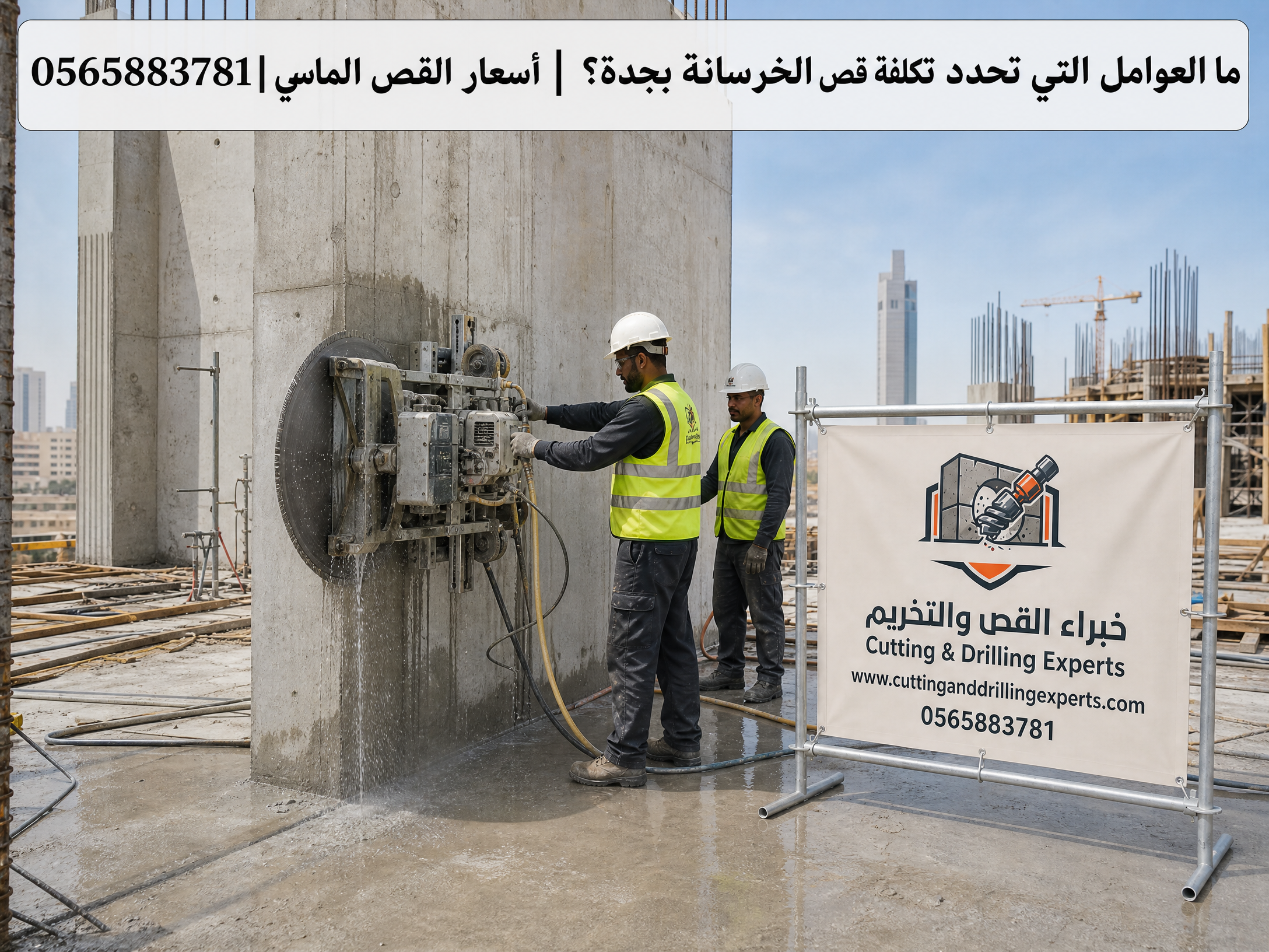 ما العوامل التي تحدد تكلفة قص الخرسانة بجدة؟ | أسعار القص الماسي | 0565883781