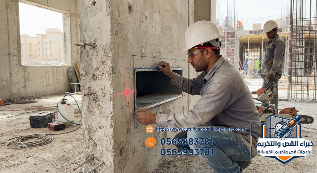 فتح فتحة دكت تكييف في الخرسانة بجدة | 0565883781