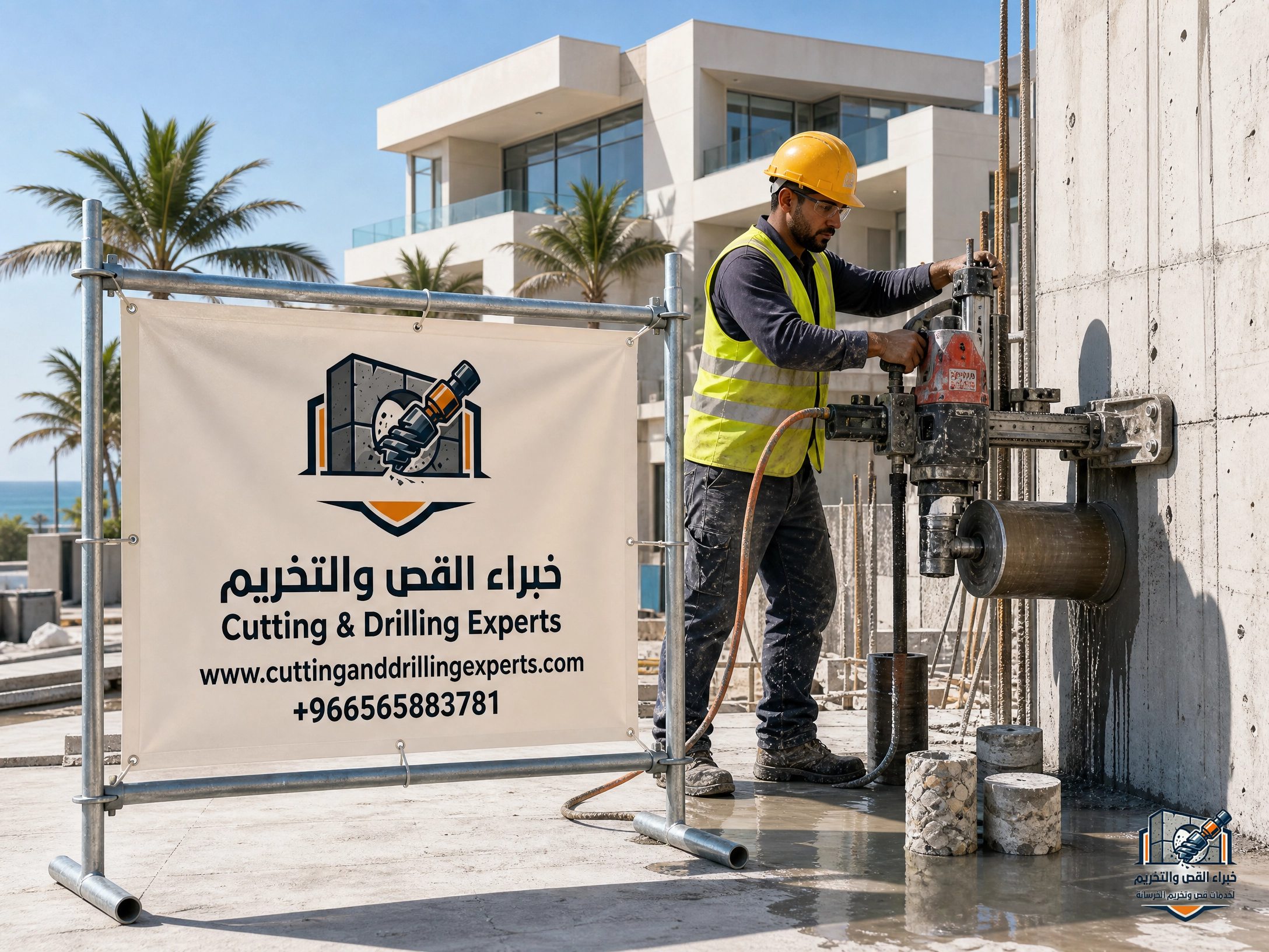 كم سعر فتح الكور في جدة؟ | تكلفة تخريم الخرسانة بالكور 2026 | خبراء القص والتخريم