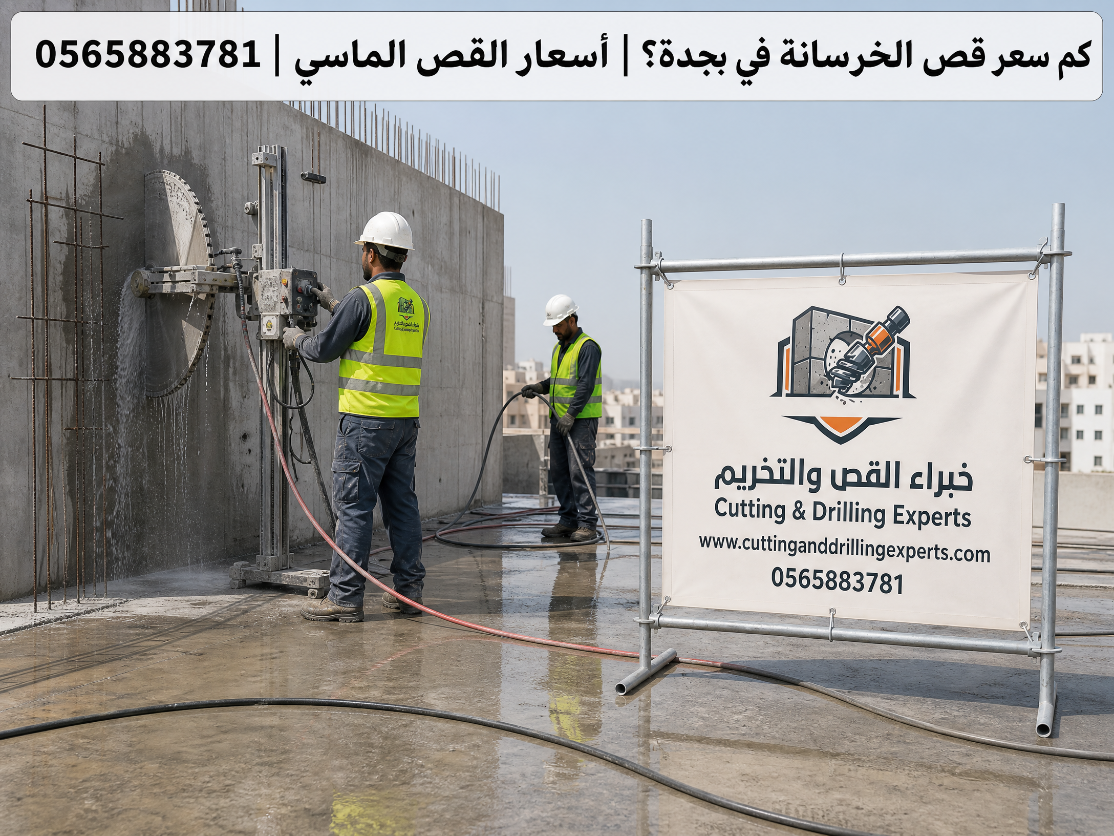 كم سعر قص الخرسانة في جدة؟ أسعار القص الماسي 2026 | 0565883781