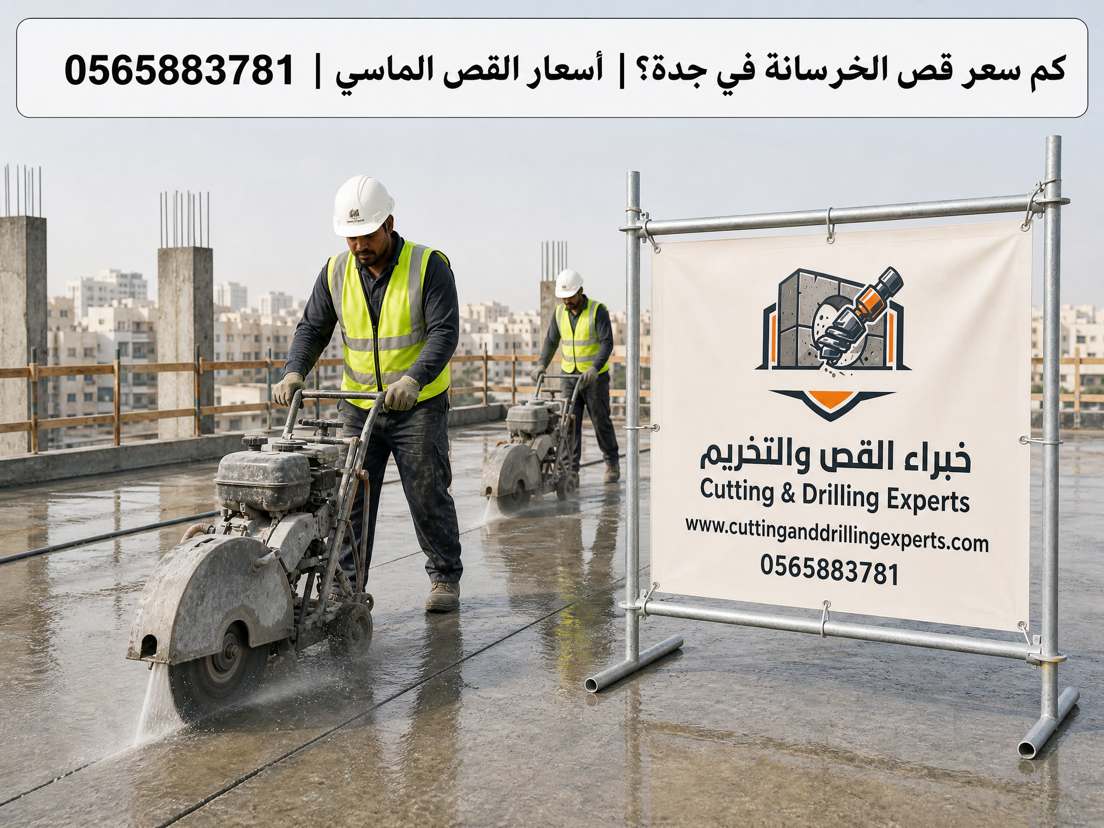 أسعار قص الخرسانة في جدة والعوامل المؤثرة في تكلفة القص الماسي للجدران والأسقف والأرضيات