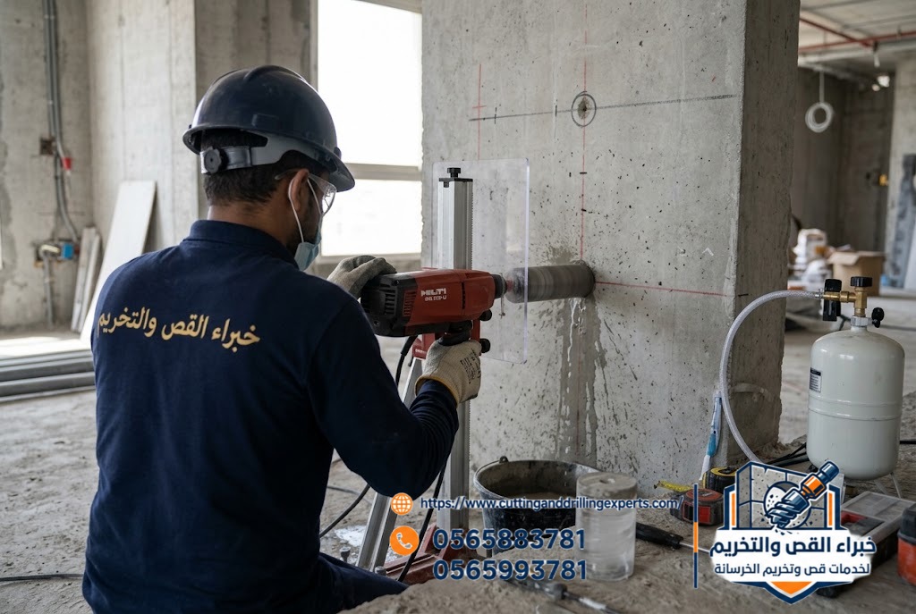 قص وتخريم الخرسانة بجدة للأعمال الصغيرة والفتحات المحدودة | خصم 7% من خبراء القص والتخريم