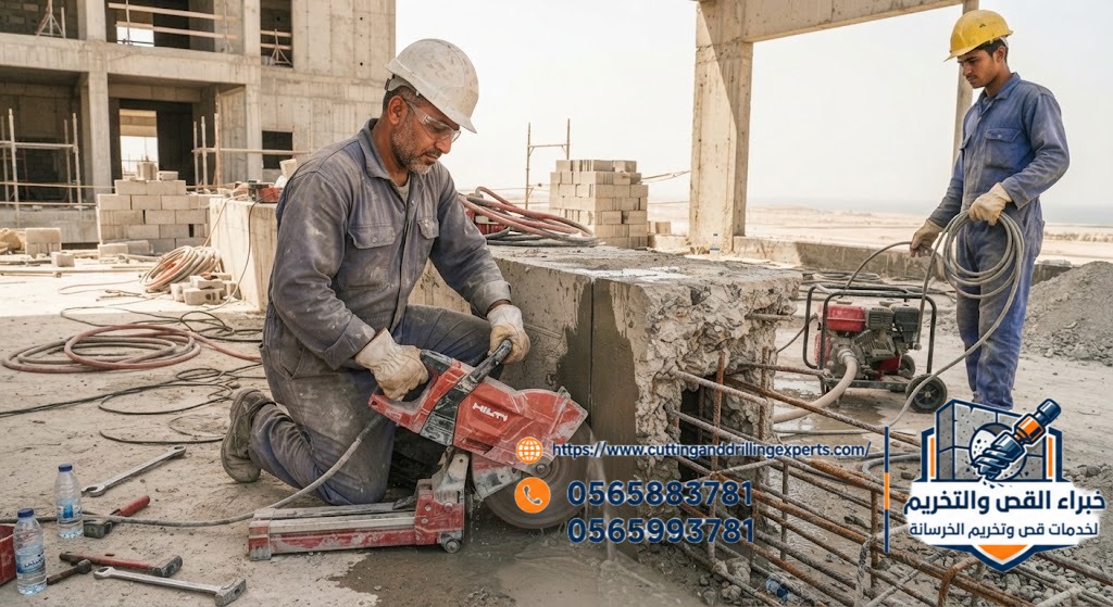 معدات قص الجدران والأسقف والأرضيات الخرسانية السميكة بجدة