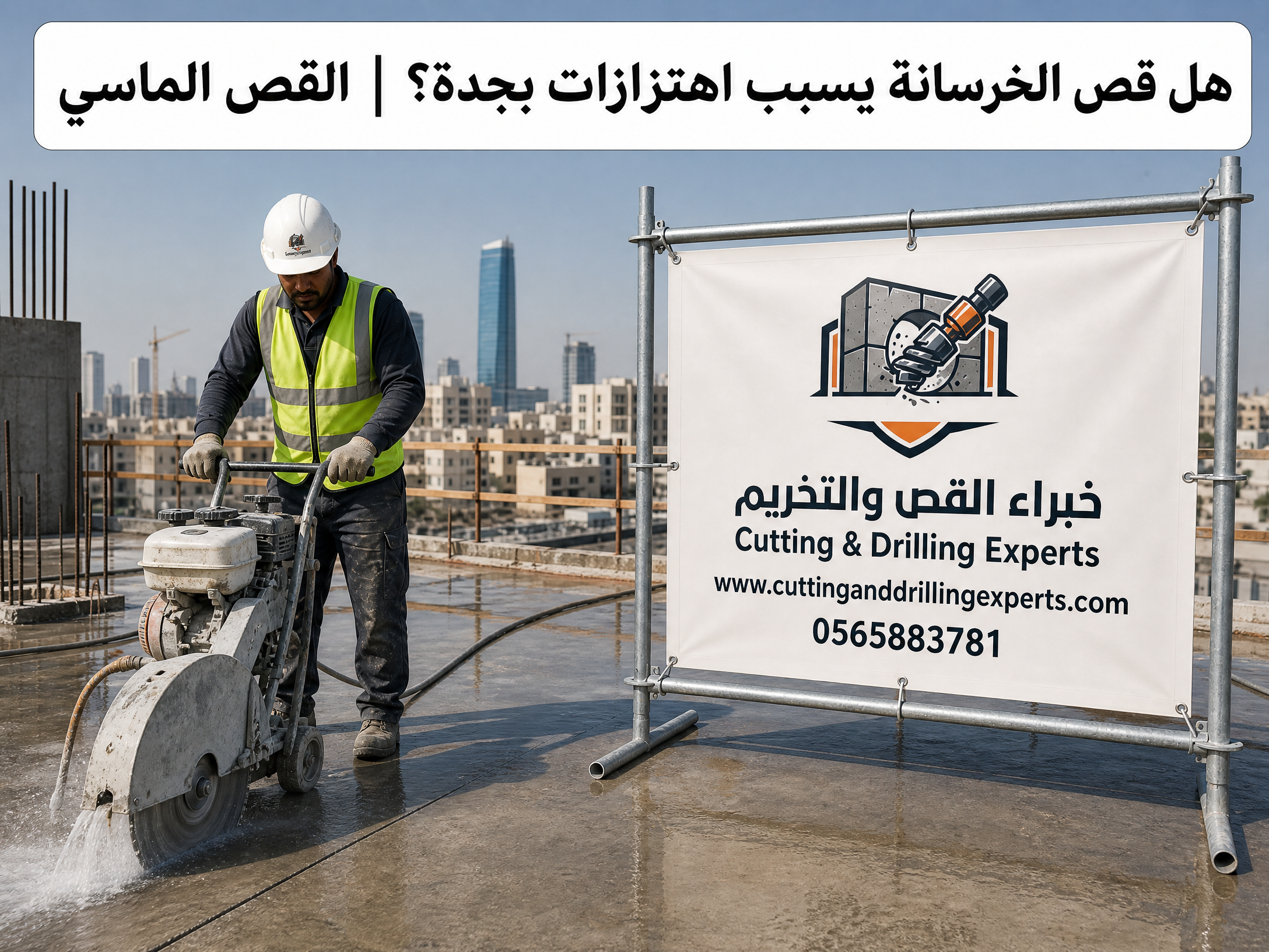 هل قص الخرسانة يسبب اهتزازات بجدة؟ | القص الماسي | خبراء القص والتخريم | 0565883781