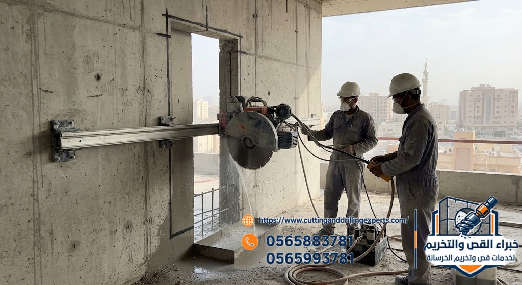 استخدام Wall Saw في قص الجدران الخرسانية بجدة